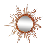Rattan sun mirror 1960 - 50x50cm