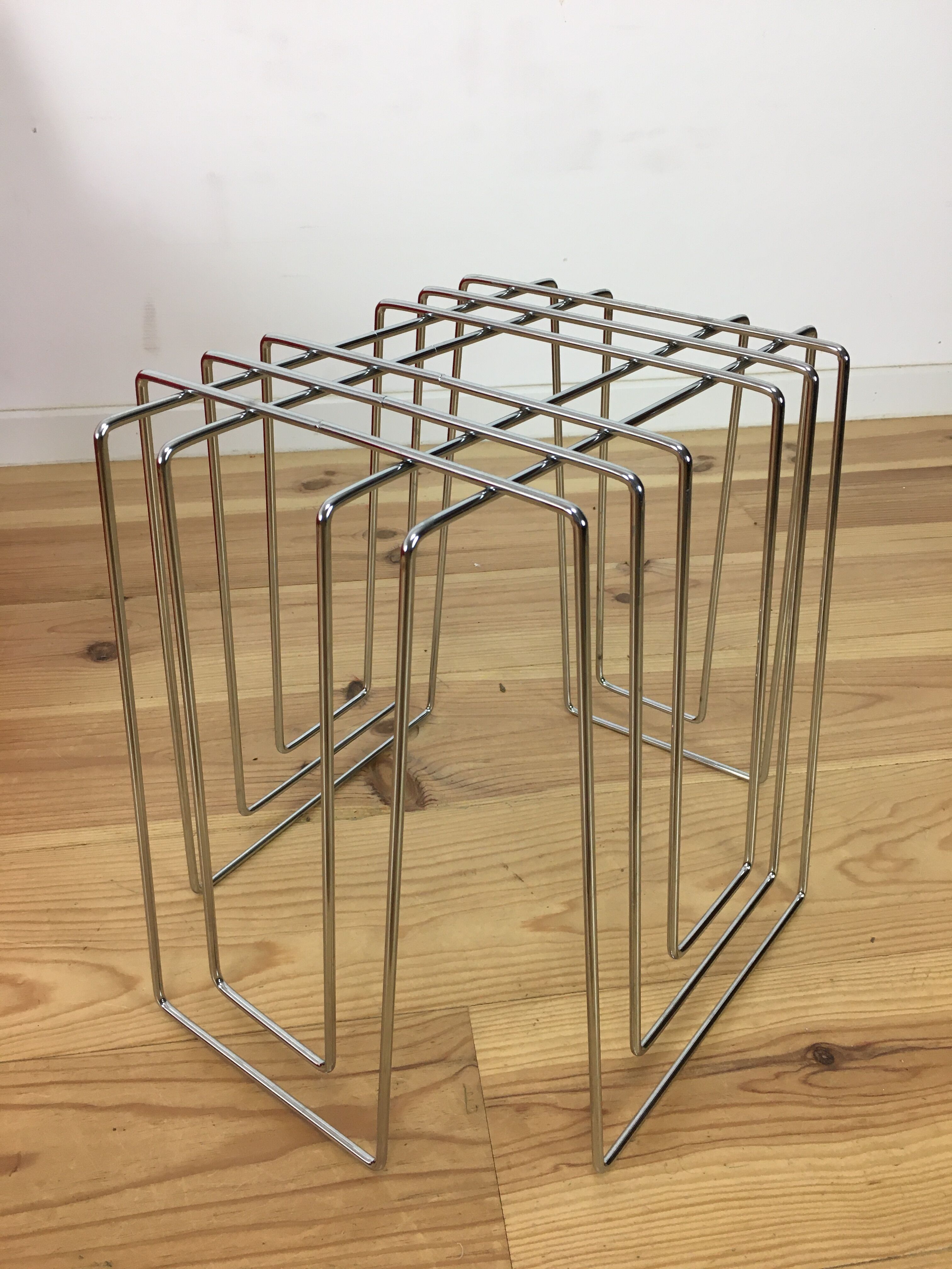 Willy Glaeser chrome magazine rack for TMP, 80