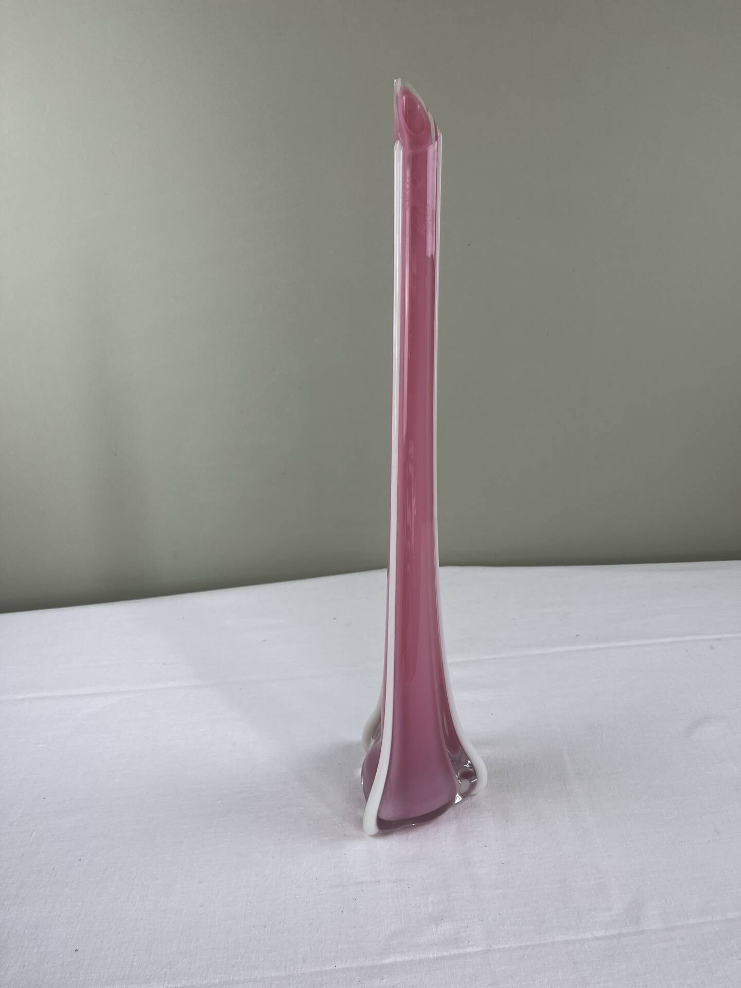 Sculptural blown glass vase