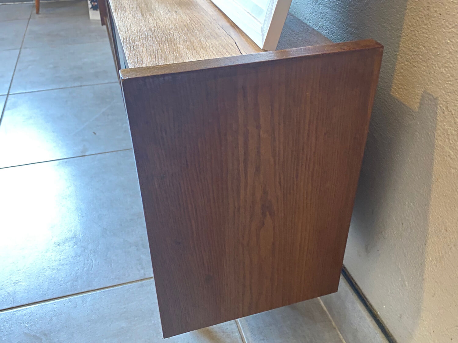 Mini vintage sideboard in vintage wood (removable windows)