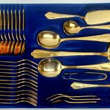 Cutlery set 70 gold plated pieces