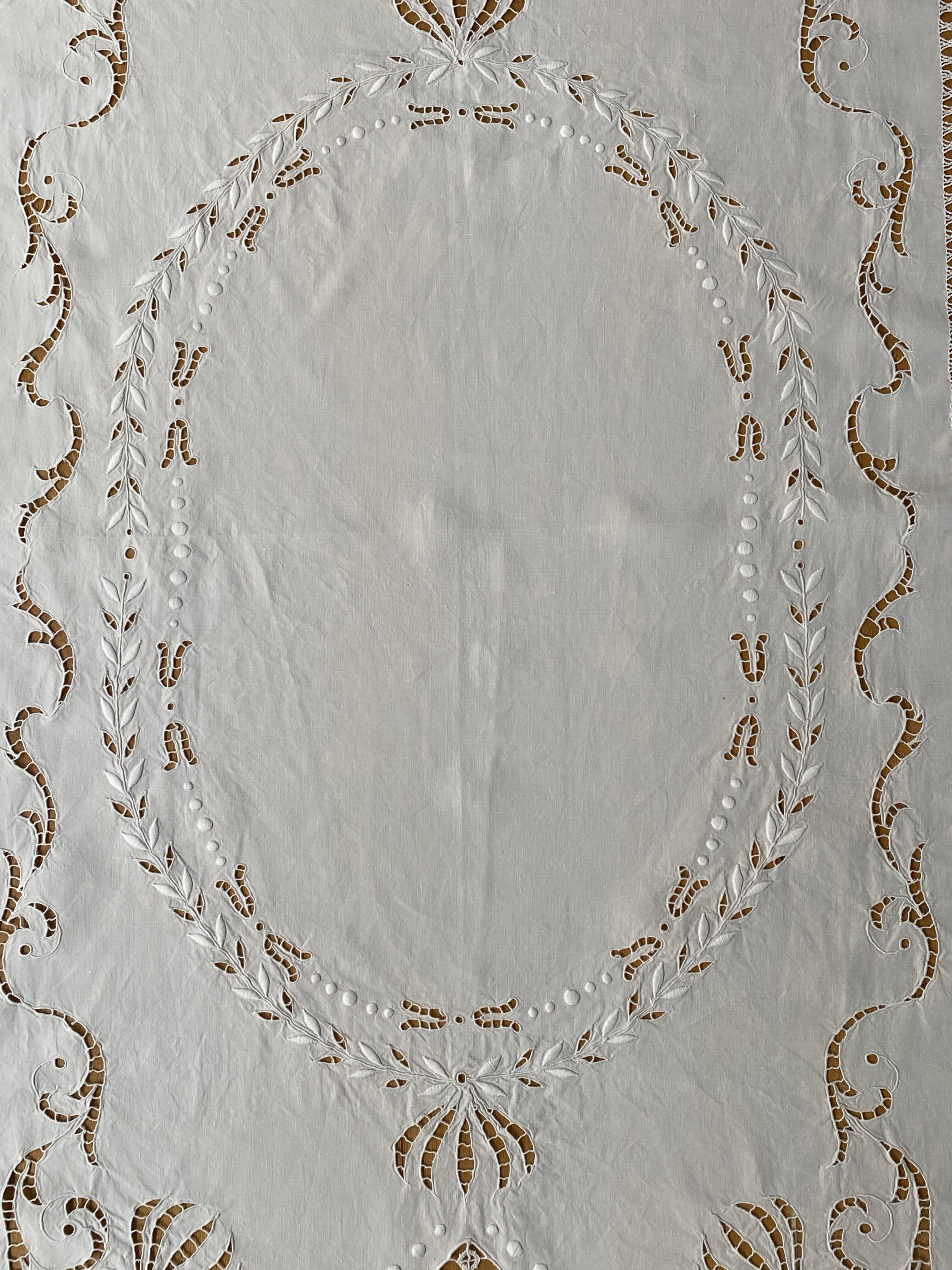 Embroidered tablecloth