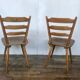 Series of 20 Scandinavian chairs or vintage wooden bistro