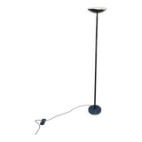Vintage black steel dome floor lamp