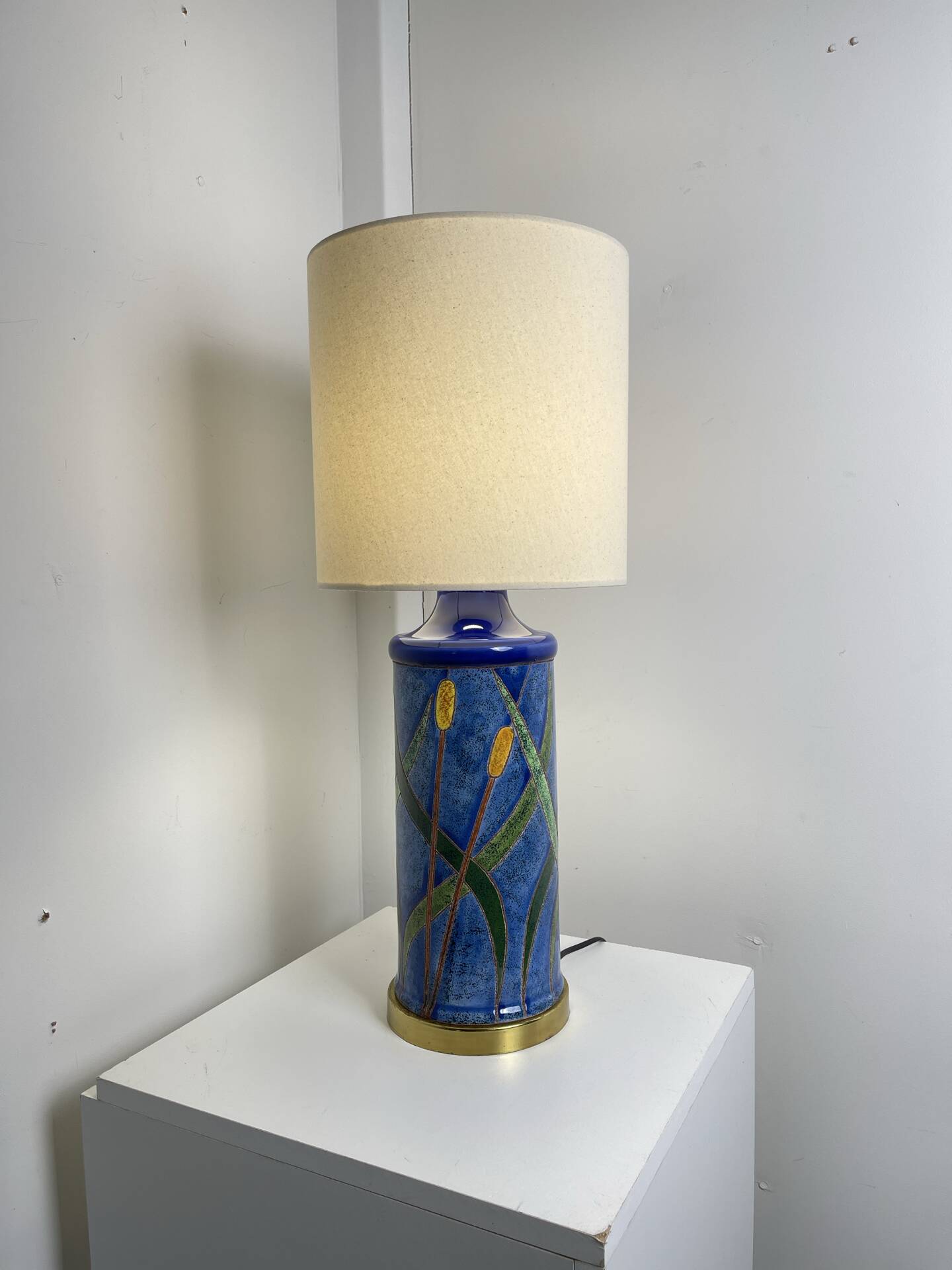 Lampe en céramique vers 1980