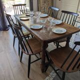 Service of 10 vintage dessert plates by Sovirel