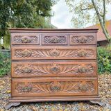 Natural Wood Chest of Drawers from the 18th Century, Foreign Work