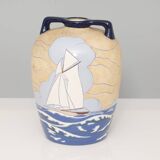 Stoneware vase, Riessner Stellmacher & Kessel, early 20th century, Bohemia