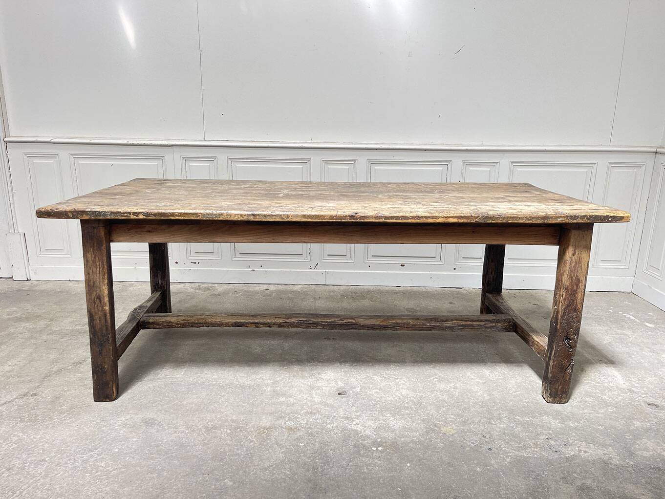Table de ferme 1900 en chêne "Ruoms"