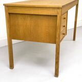Oak Desk with Three Drawers from Domino Møbler, 1970s