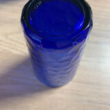 Set of 4 large blue glass ~13cm