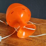 Vintage table lamp/Orange plastic mushroom lamp