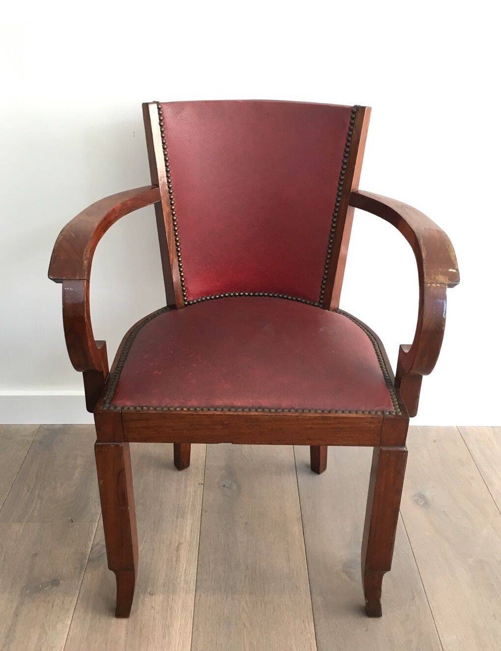 Rare set of 8 Art Deco armchairs.