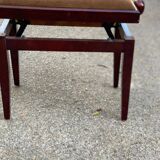 Mahogany caned piano stool
