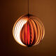 Suspension lune en bois