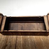 Church bench wooden chest 18th