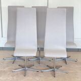 Set of 6 Oxford chairs by Fritz Hansen