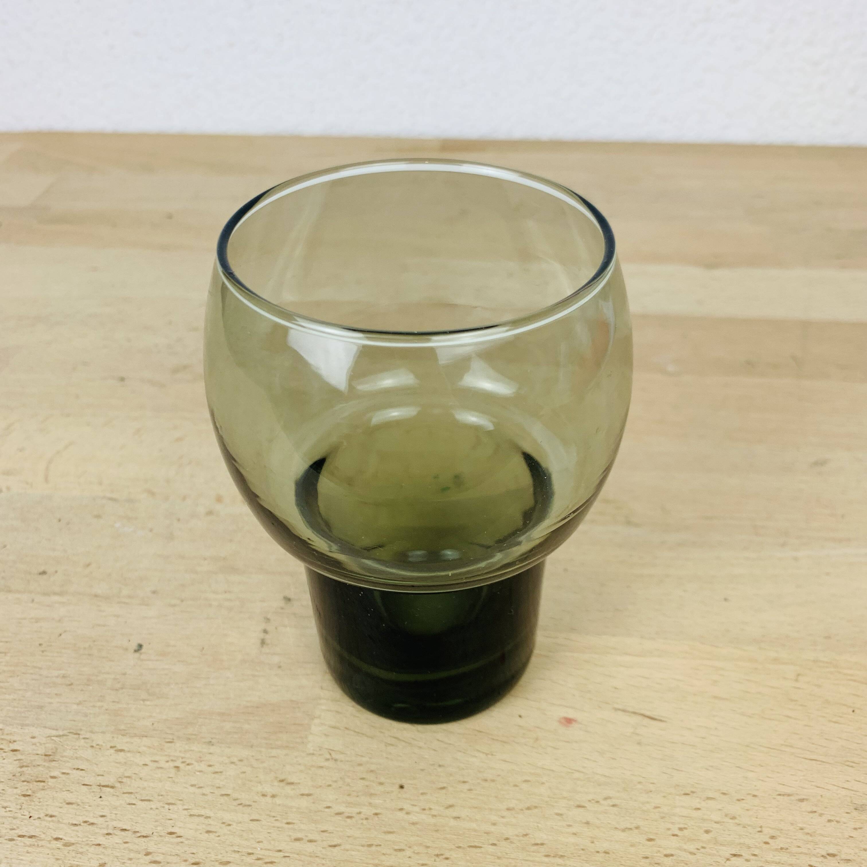 Smoked glass tealight candle holder