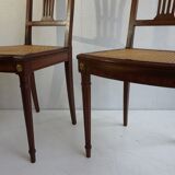Pair of Louis XVI chairs circa 1870