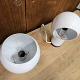 Pair of Italian design bedside lamps 1970 Valenti