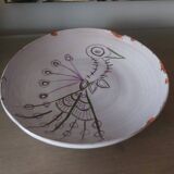 Ceramic dish decor bird