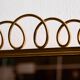 Metal and brass framed mirror