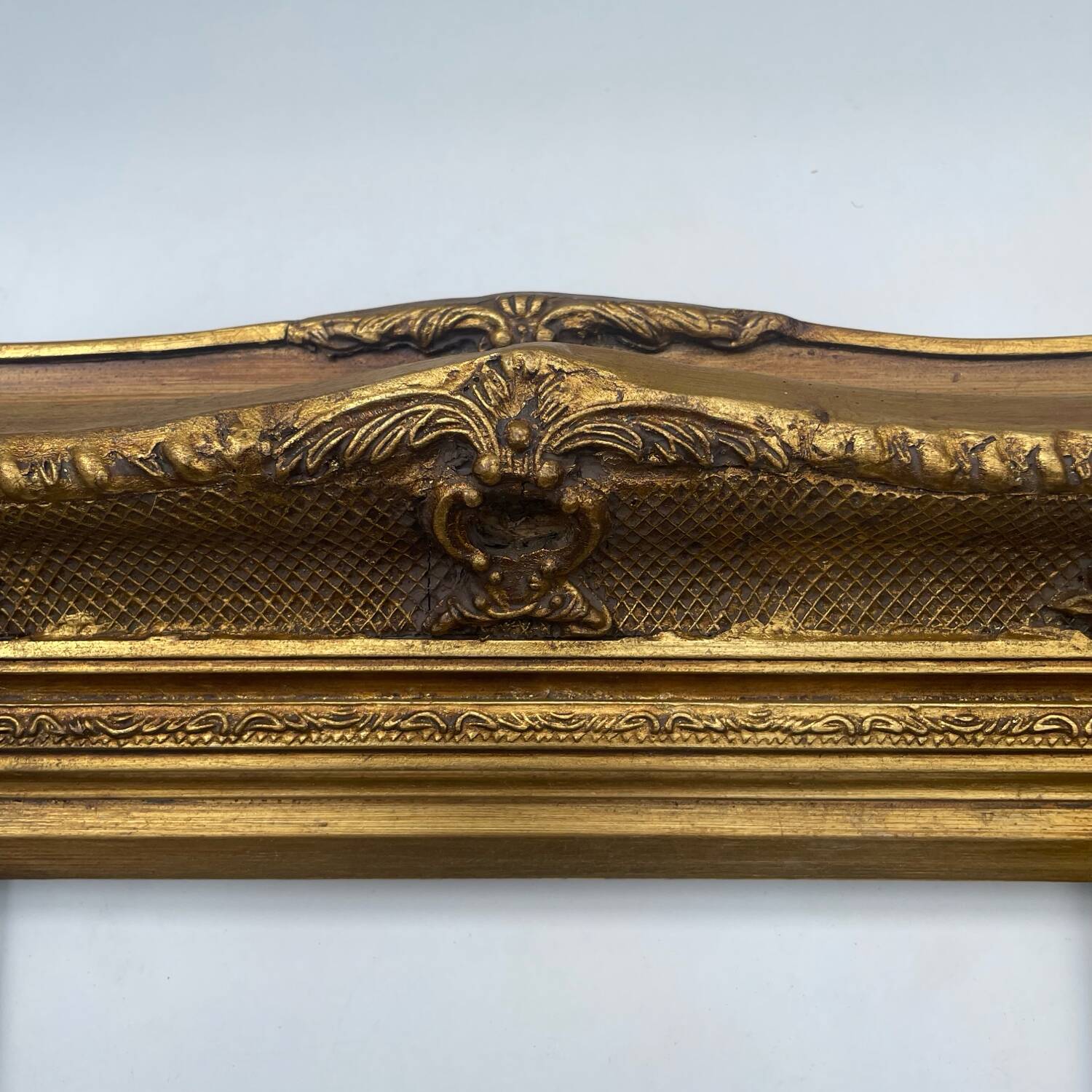 Antique golden wood frame