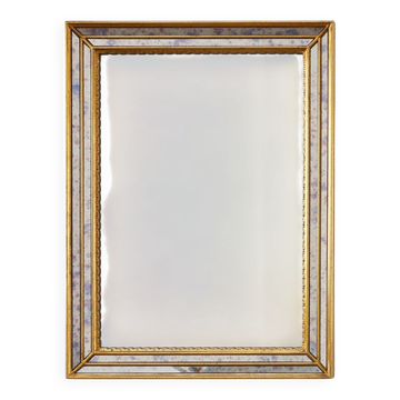 Mid‑Century Modern Gilt Mirror by Deknudt, Belgium, 1970s