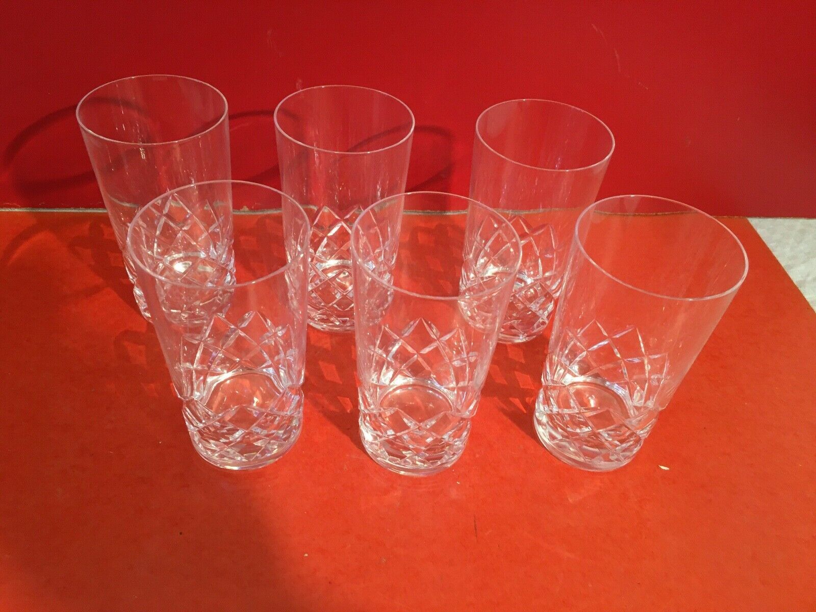 Service de 6 verres à Eau Drink etc en crista