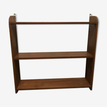 Basic wooden shelf of the on three levels 1970