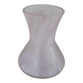 Petit vase en pâte de verre violet clair