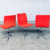 Mid-Century Dutch Steel Dining Chairs from Brabantia, 1970s, Set of 3