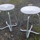 Paire de tabourets industriels