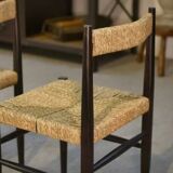 Pair of chairs with rush seats, 1970