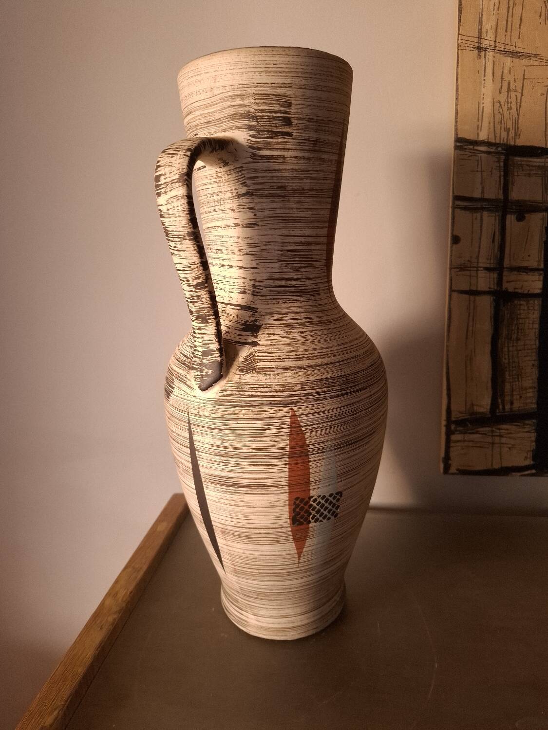 Vase en céramique, années 60