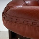 Leather lounge chair by jean gillon for probel (mk10185)