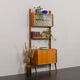 Scandinavian free standing wall unit model Ergo in light teak by John Texmon, Norway 1960s