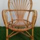 Duo de fauteuils en rotin années 70