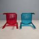 Original vintage Kartell Frilly chairs designed by Patricia Urquiola in the 2000s