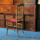 Chaise Napoléon III style Chiavari en bois doré