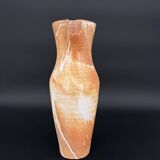 Large vintage flamed stoneware jug – France, 1970s