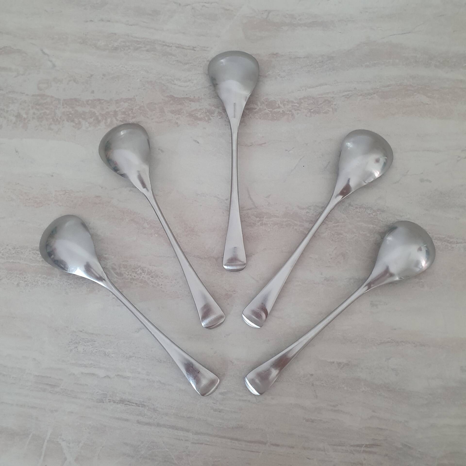 5 Large Spoons Guy Degrenne Cobra collection