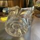 White glass vase