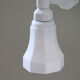 Wall lamp gooseneck porcelain ceramic tulip opaline glass white