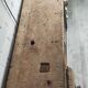 Old workbench furniture with six drawers and a door