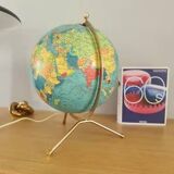 Taride luminous globe 1960 - glass world map