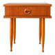 Table de chevet scandinave avec tiroir, en placage teck, 1960