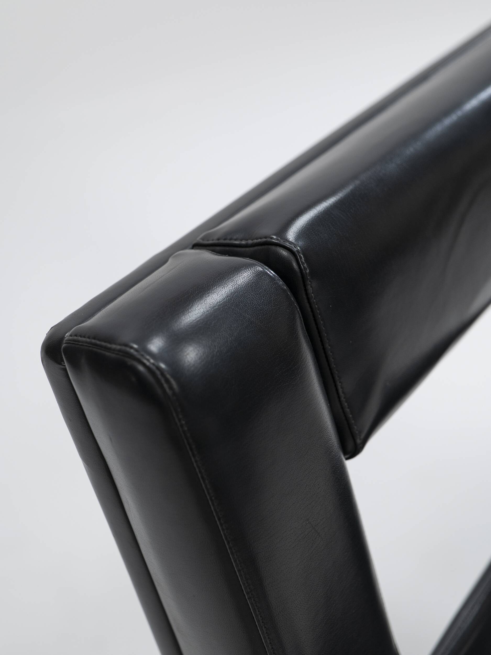 Leatherette Armchair Prototype, Italy, 1980s