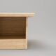 Table d'appoint / table de chevet vintage en travertin italien