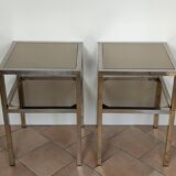 Chrome side tables/occasional tables
